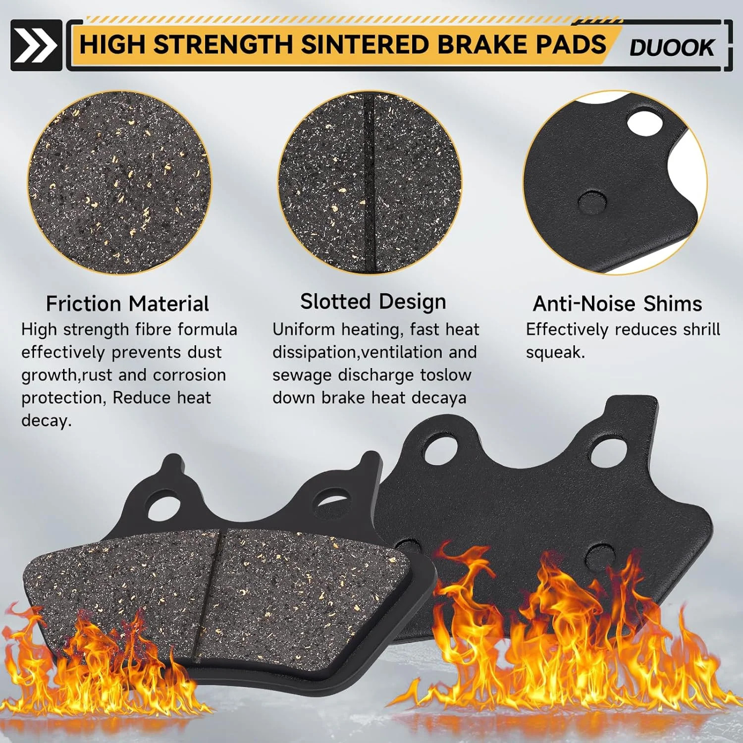 Front and Rear Brake Pads for Harley Davidson Electra Glide Ultra Classic Road K