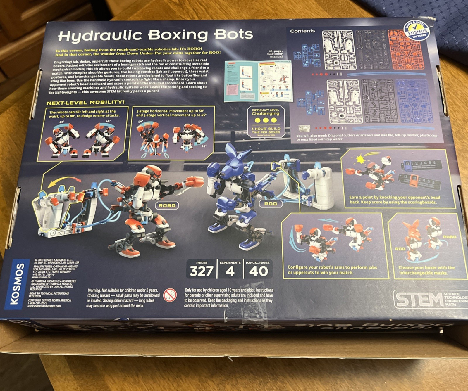 Thames & Kosmos Hydraulic Boxing Bots Stem Experiment Kit – New in Open Box