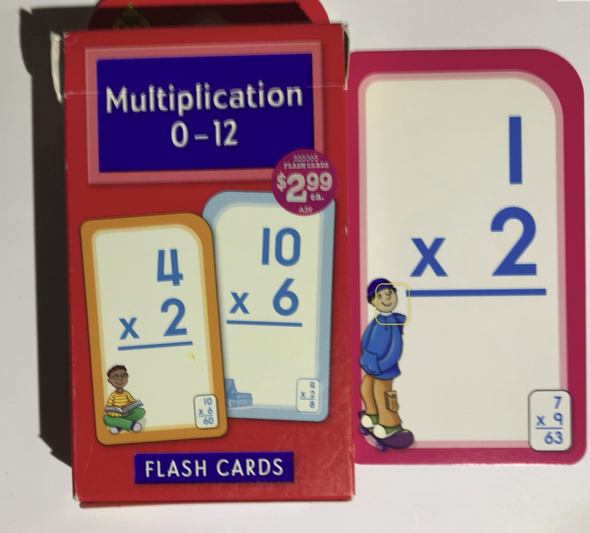 School Zone Multiplication 0-12 Flash Cards CIB