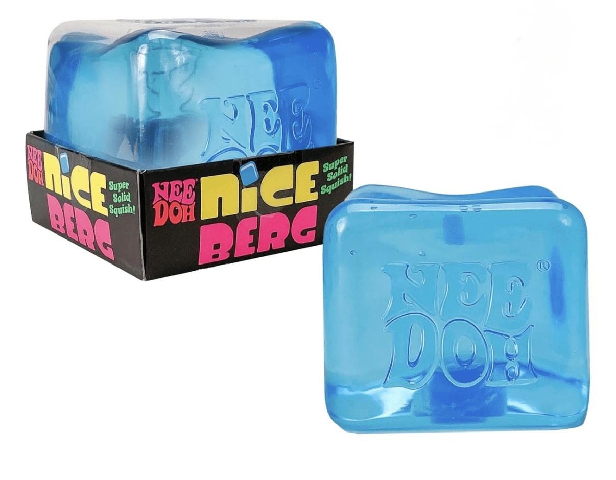 NeeDoh Nice Berg Blue XL Supersized Solid Squish Cube Lot of 6 100% Authentic