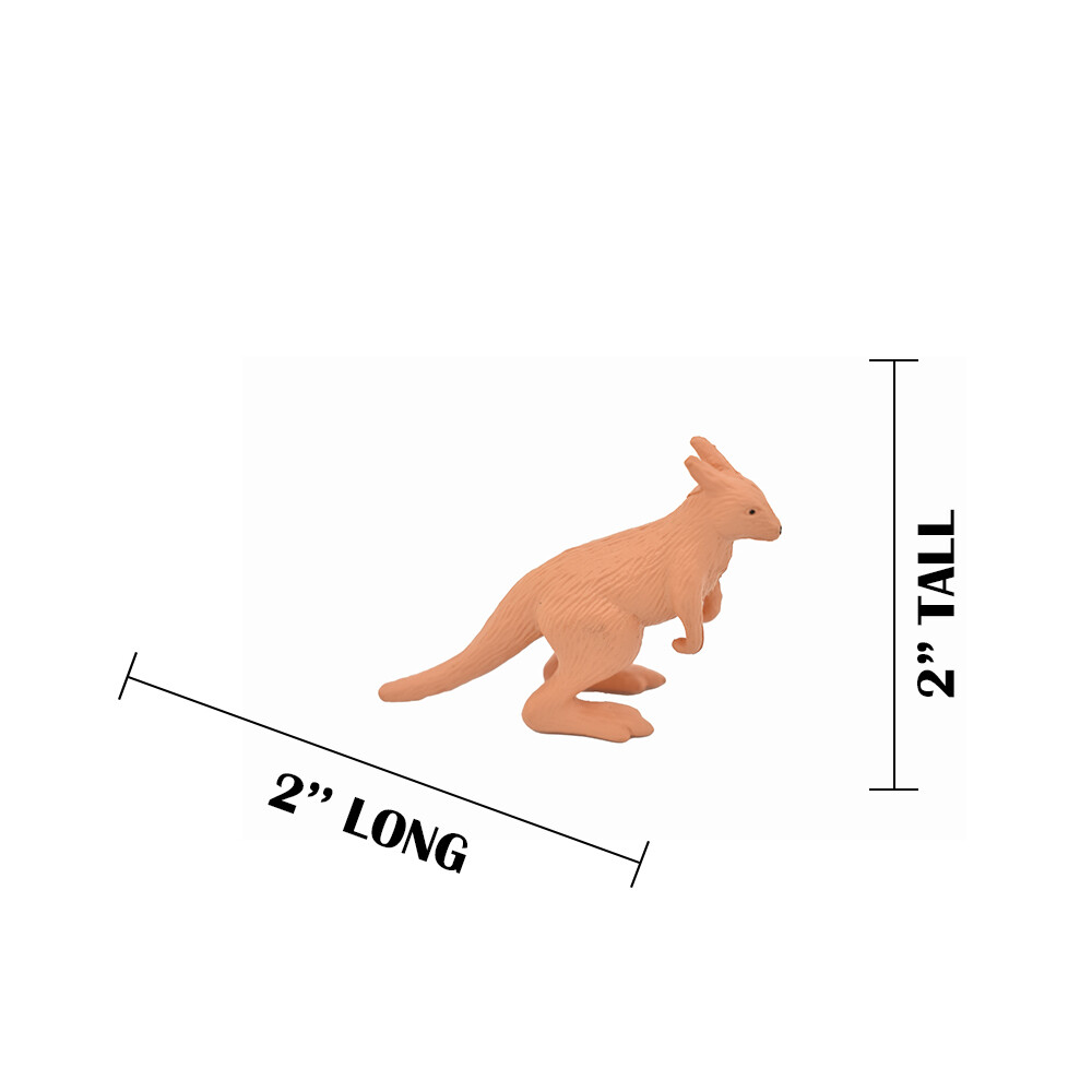 Kangaroo, Baby Joey Realistic Toy Model Plastic Replica Animal Kids F246B206