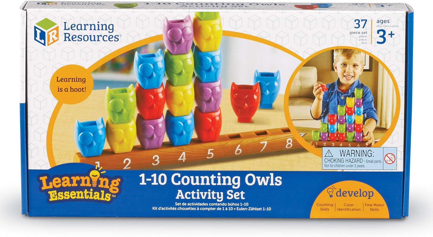 1-10 Counting Owls Activity Set, Counting & Sorting Toys, Math Game, Fine Motor