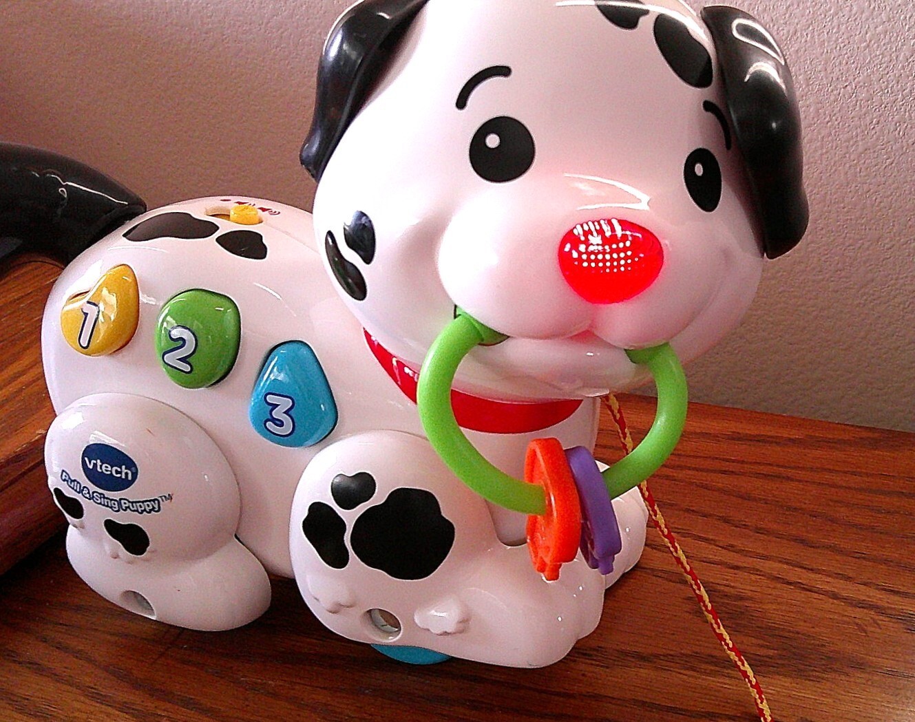 2016, VTech Interactive/Educational Pull & Sing Puppy, Music/Lights/Sound! EUC