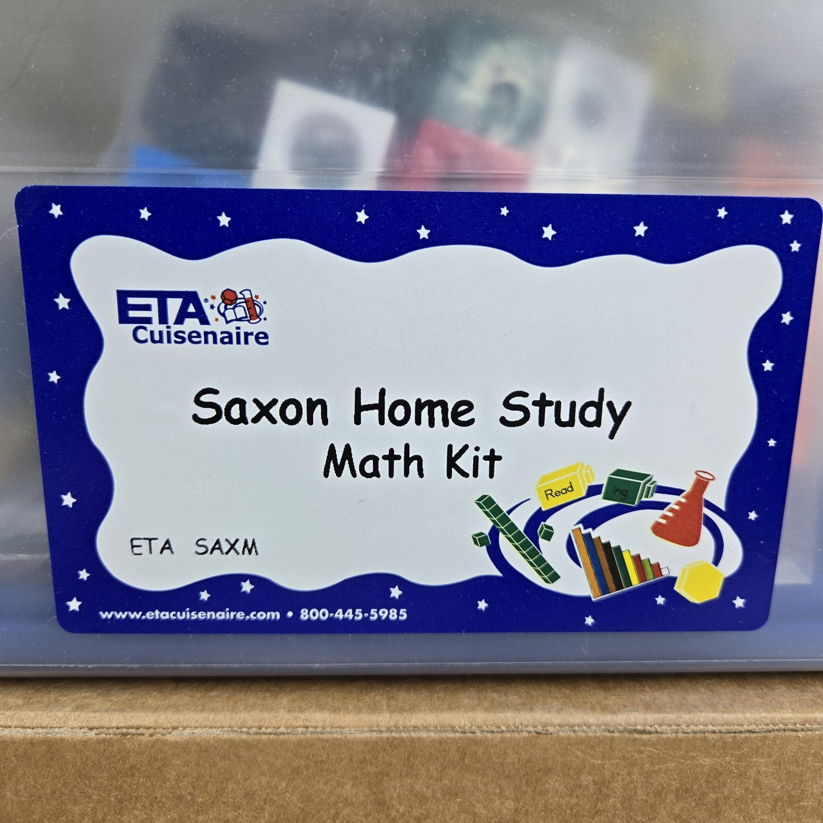 NEW Saxon Math K-3 Homeschool Manipulative Kit ETA Cuisenaire SEALED BOX