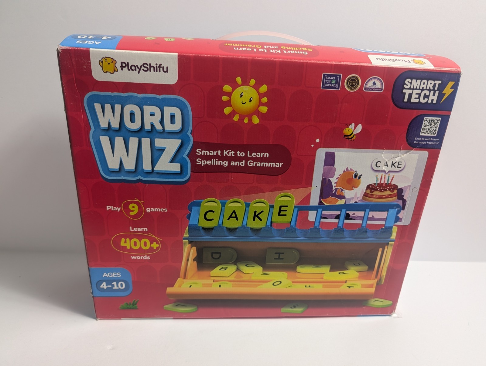 PlayShifu Word Wiz – Smart Kit to Learn Spelling & Grammar – Ages 4-10