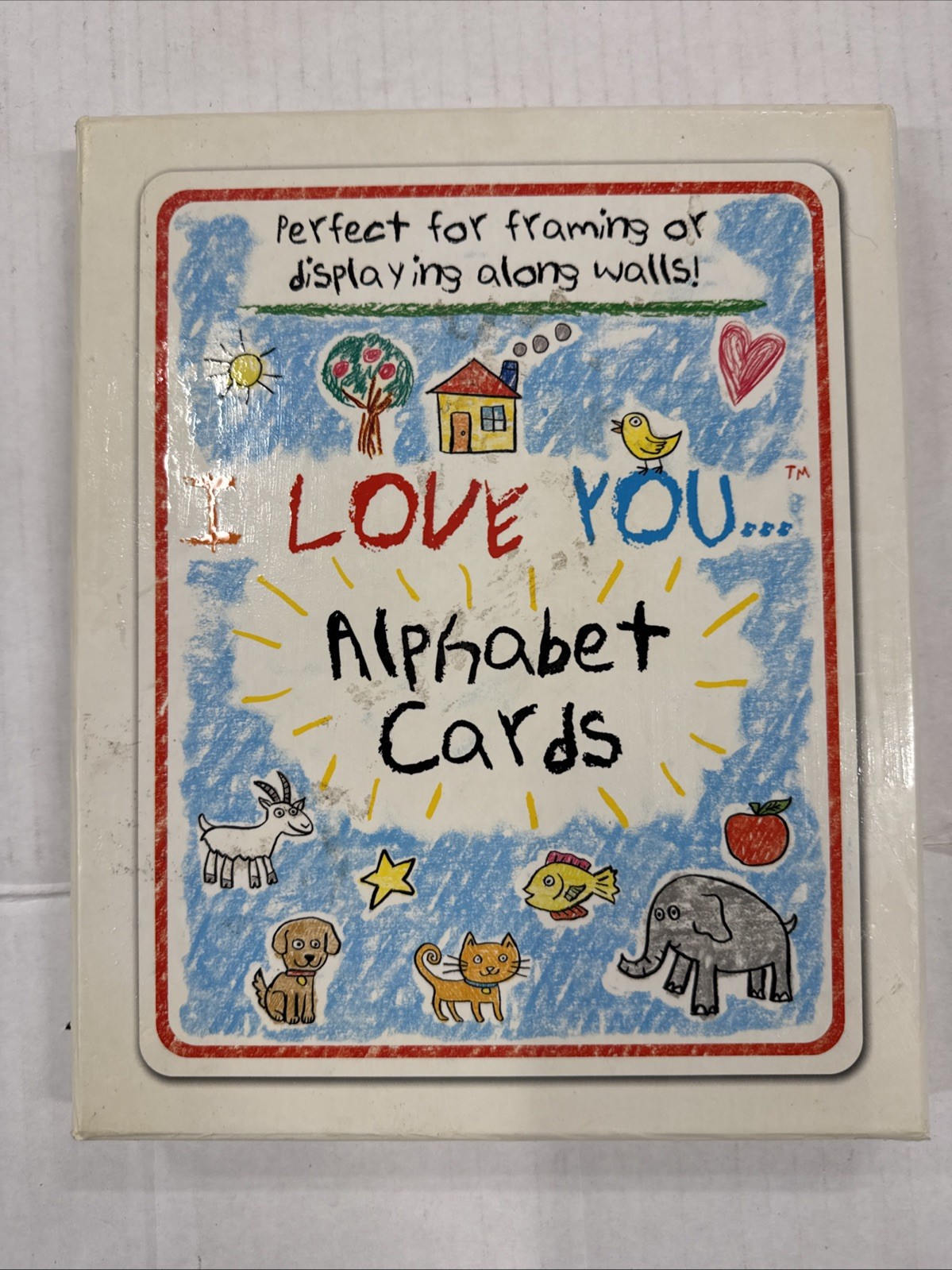 Alphabet Cards 26 Cards 8 x 10 Framing Displaying I Love You; Modern Publishing