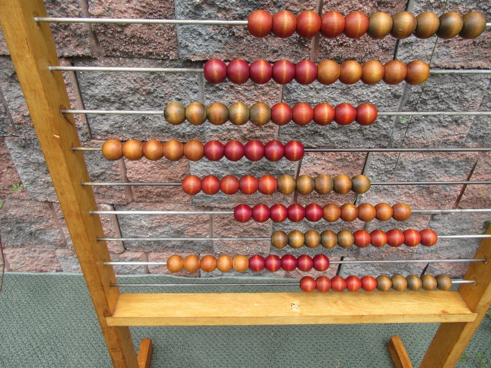 Vintage Springfield Education School Teacher Math Mathematics Wood Floor Abacus