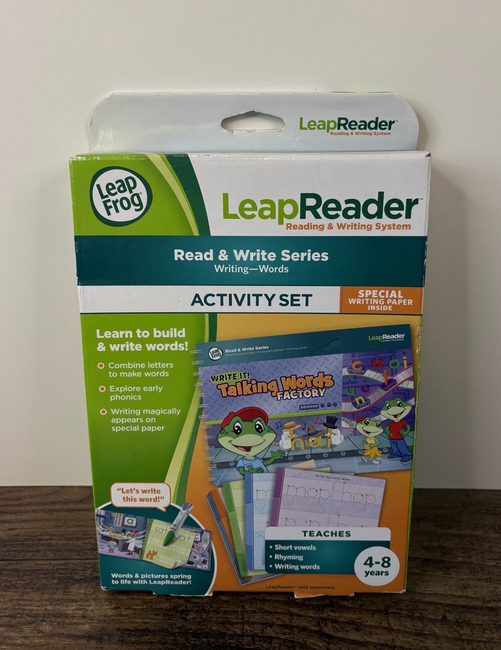 LeapFrog LeapReader Writing Workbook Write it Talking Words Factory NEW 4-8 YRS