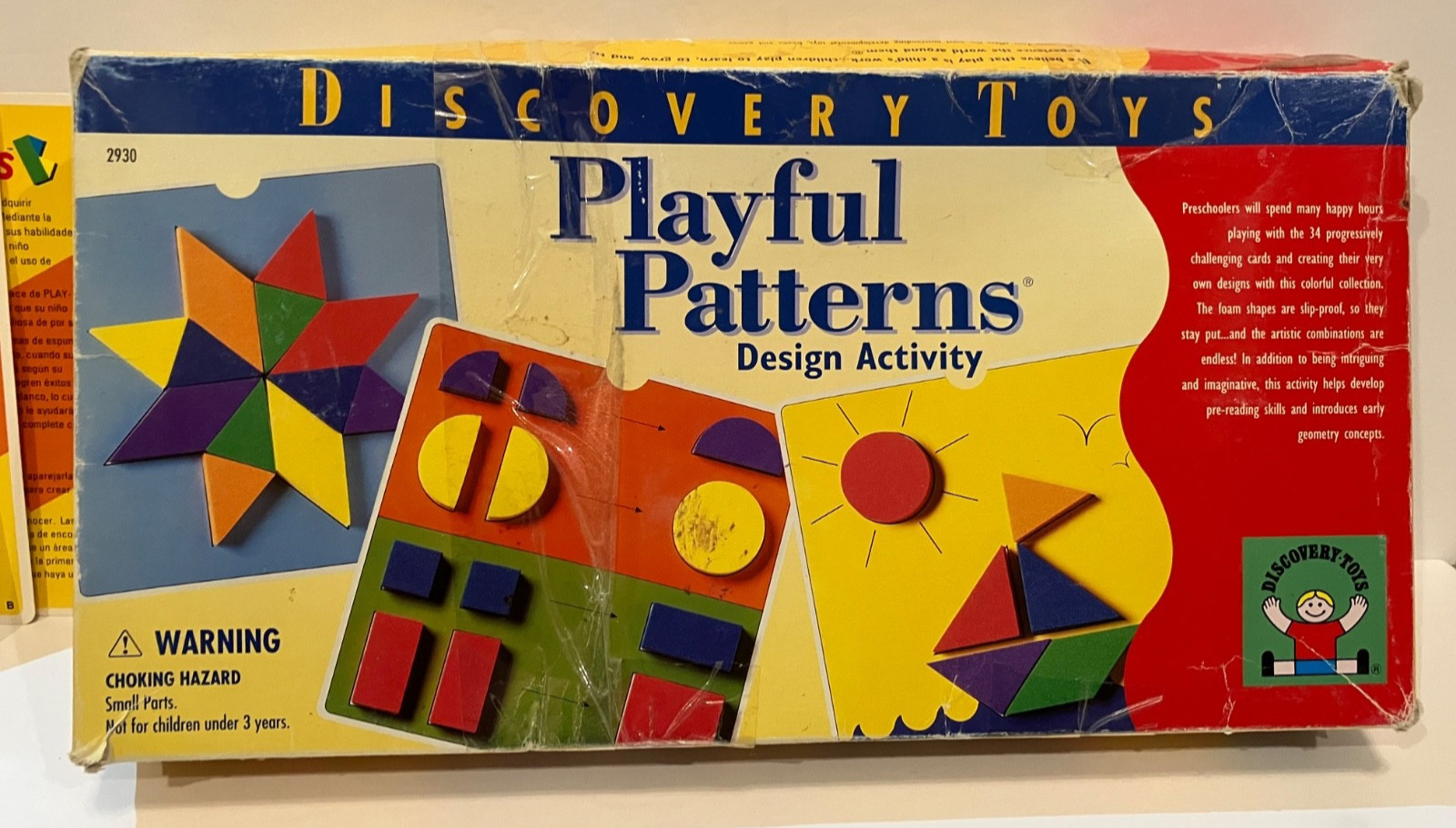 Discovery Toys Playful Patterns Design Activity Foam Shapes Puzzle Cards READ