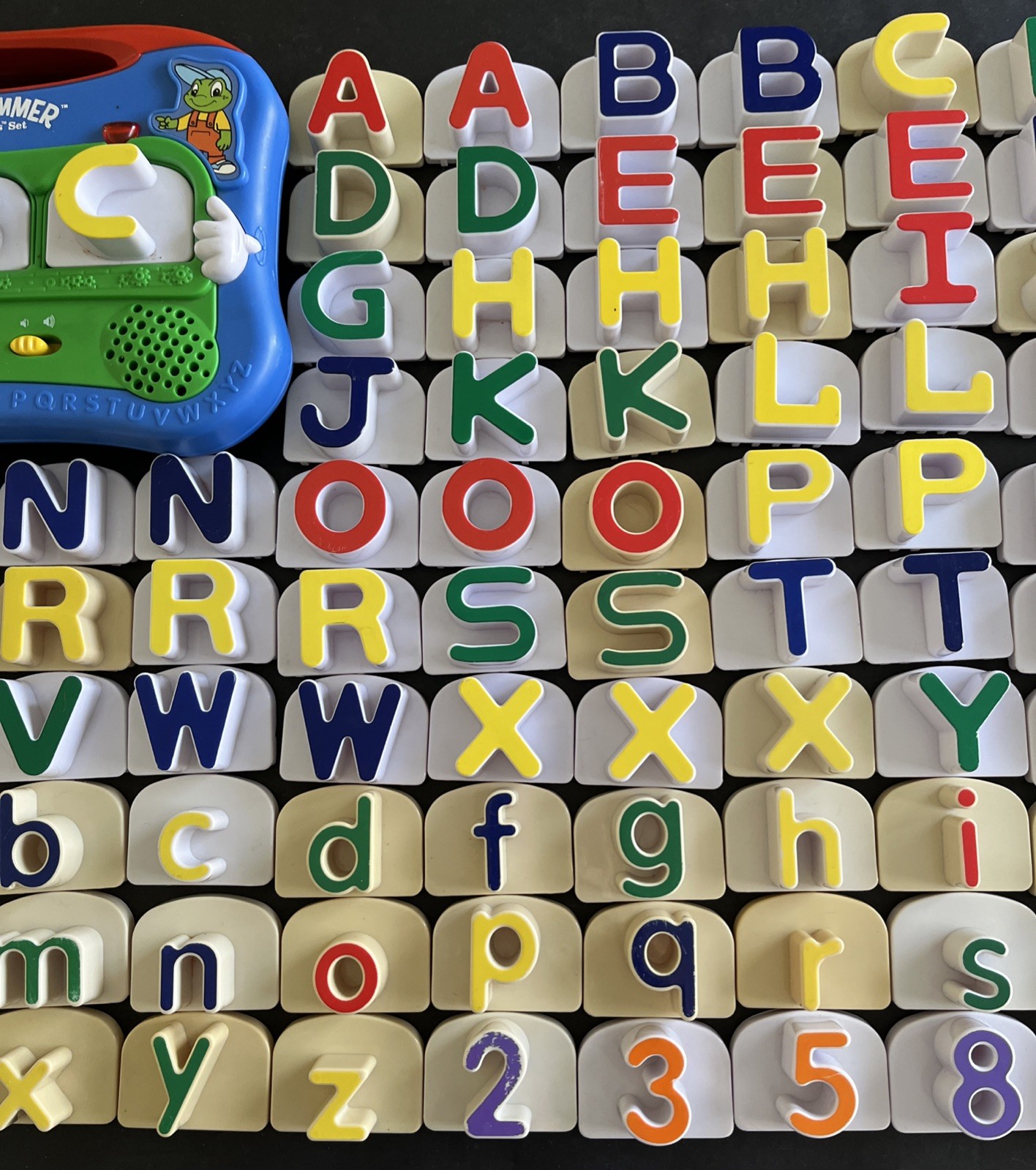 Leap Frog WORD WHAMMER Fridge Magnet Phonics Set Alphabet 91 Letters 6 Numbers