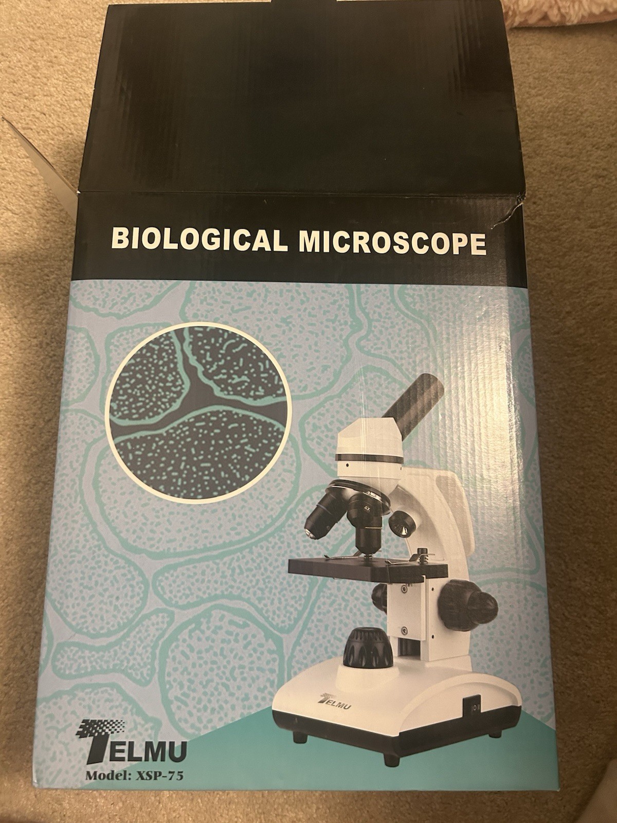 TELMU XSP-75 Biological Microscope for Ages 3 & Up, 8-11, 12-16, 17 Years & Up
