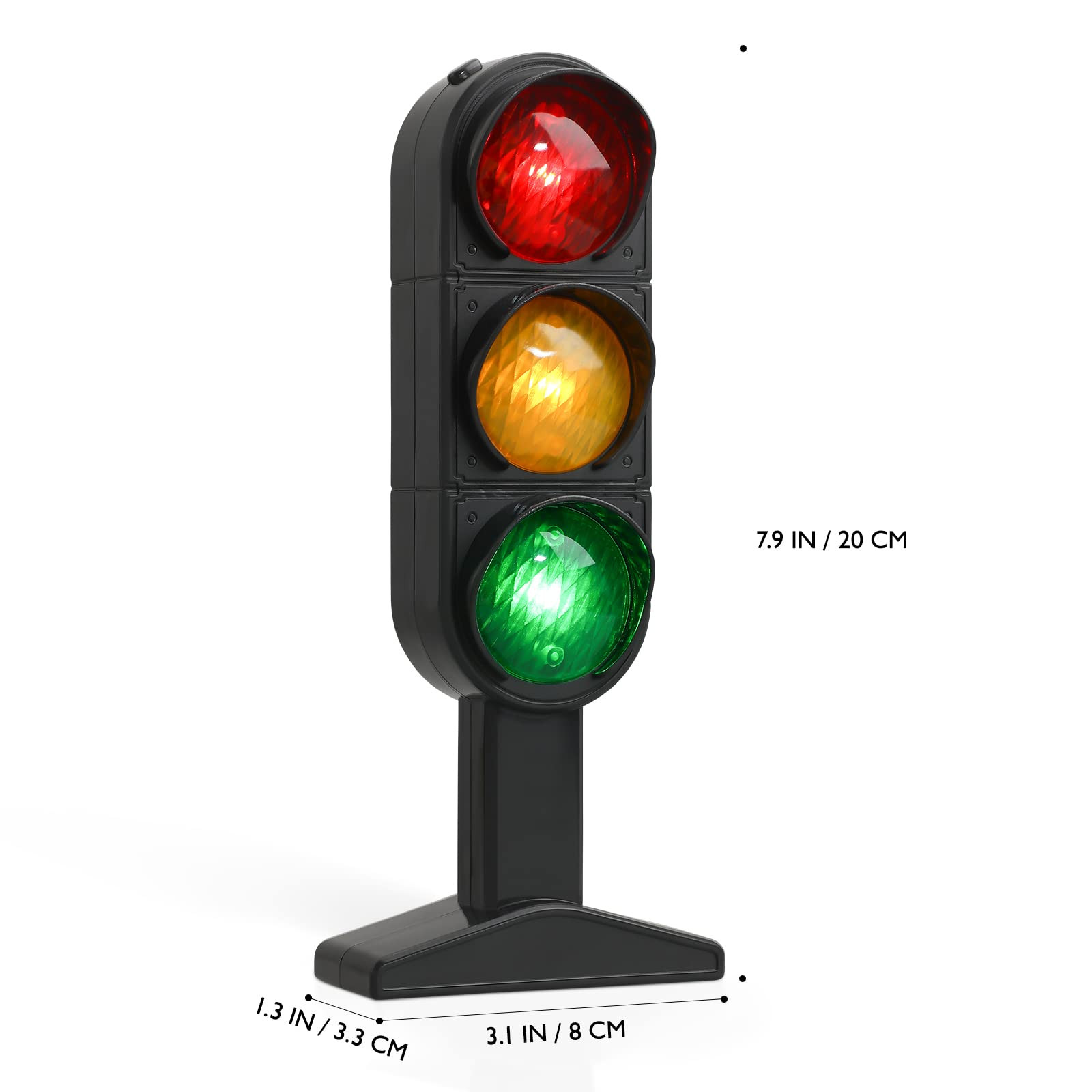 7.8 inch Traffic Light Signs Toy Multicoloured Simulation Road Light Safety T…