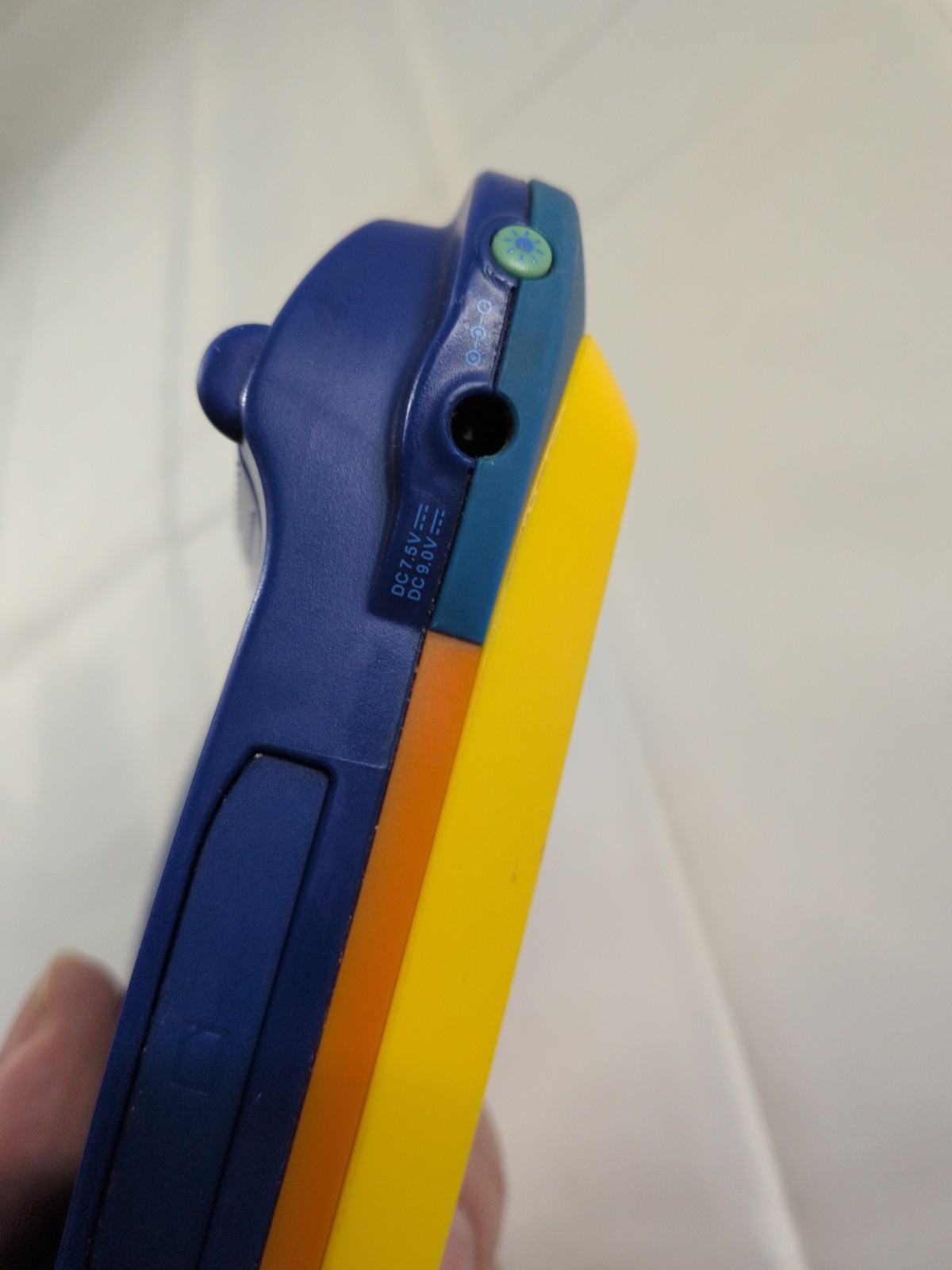 VTech MobiGo Touch Learning System Handheld Console Tested Working Blue Yellow