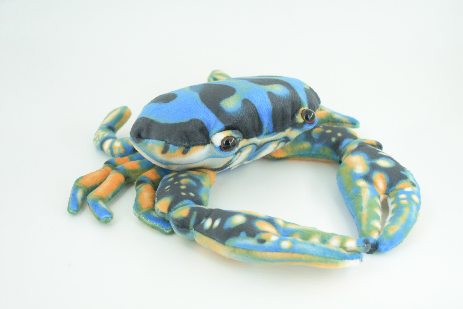 Blue Crab Plush Toy, Realistic Soft Stuffed Crab Toy, 10 Inches F4357 B197
