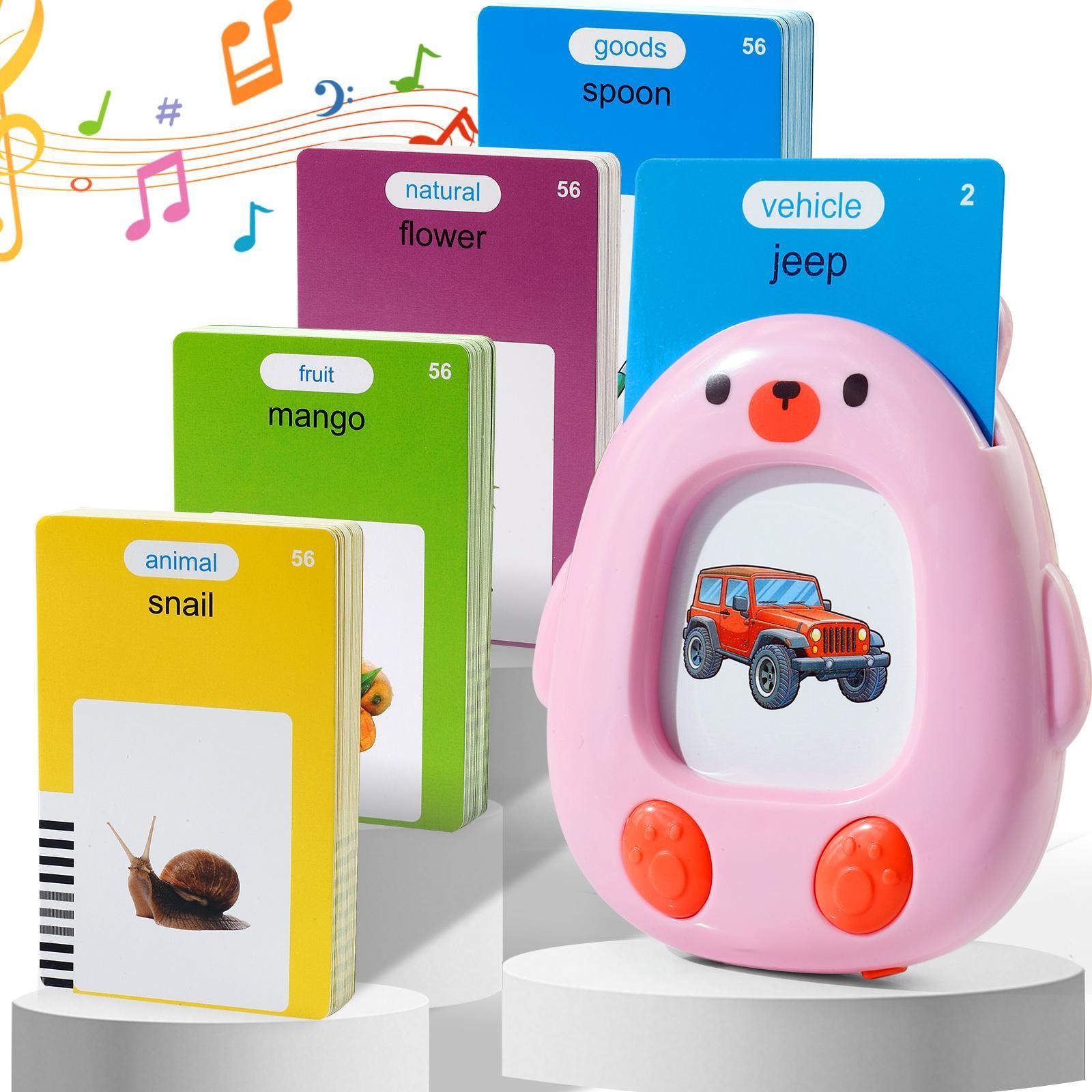 Talking Flash Card Toy for Kids with 224 Sight Words