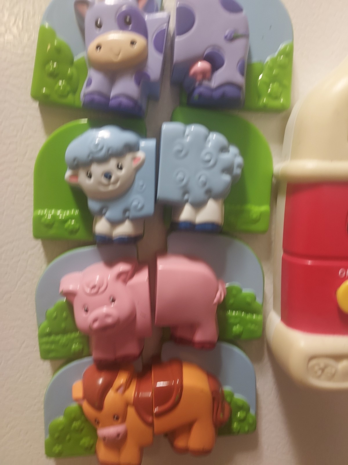 LeapFrog Fridge Farm Magnetic Animal Set Barn Toy Complete Tested