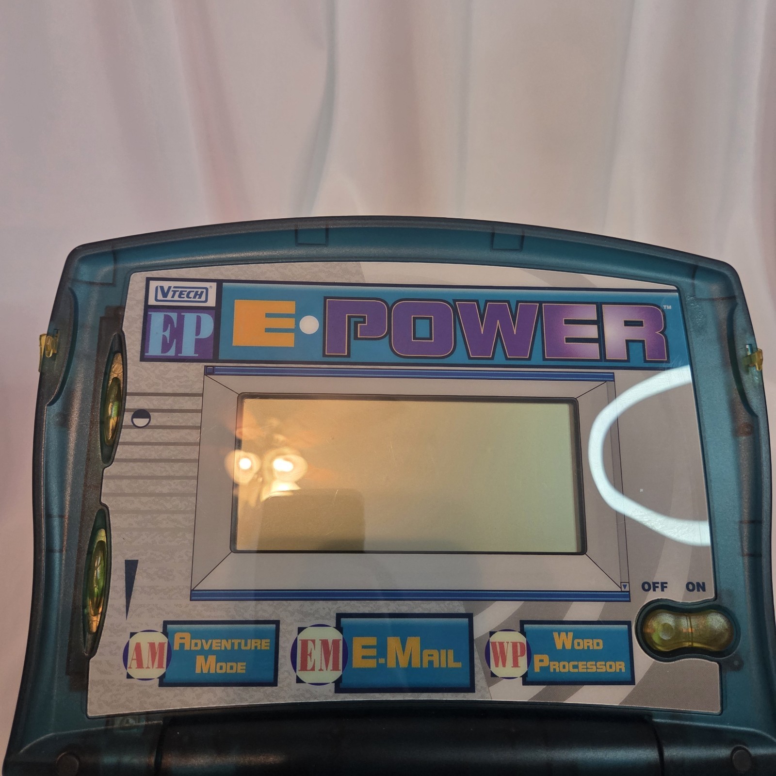 Vintage VTECH EP E-Power Kids Laptop – Translucent Teal Green W/ Mouse Tested