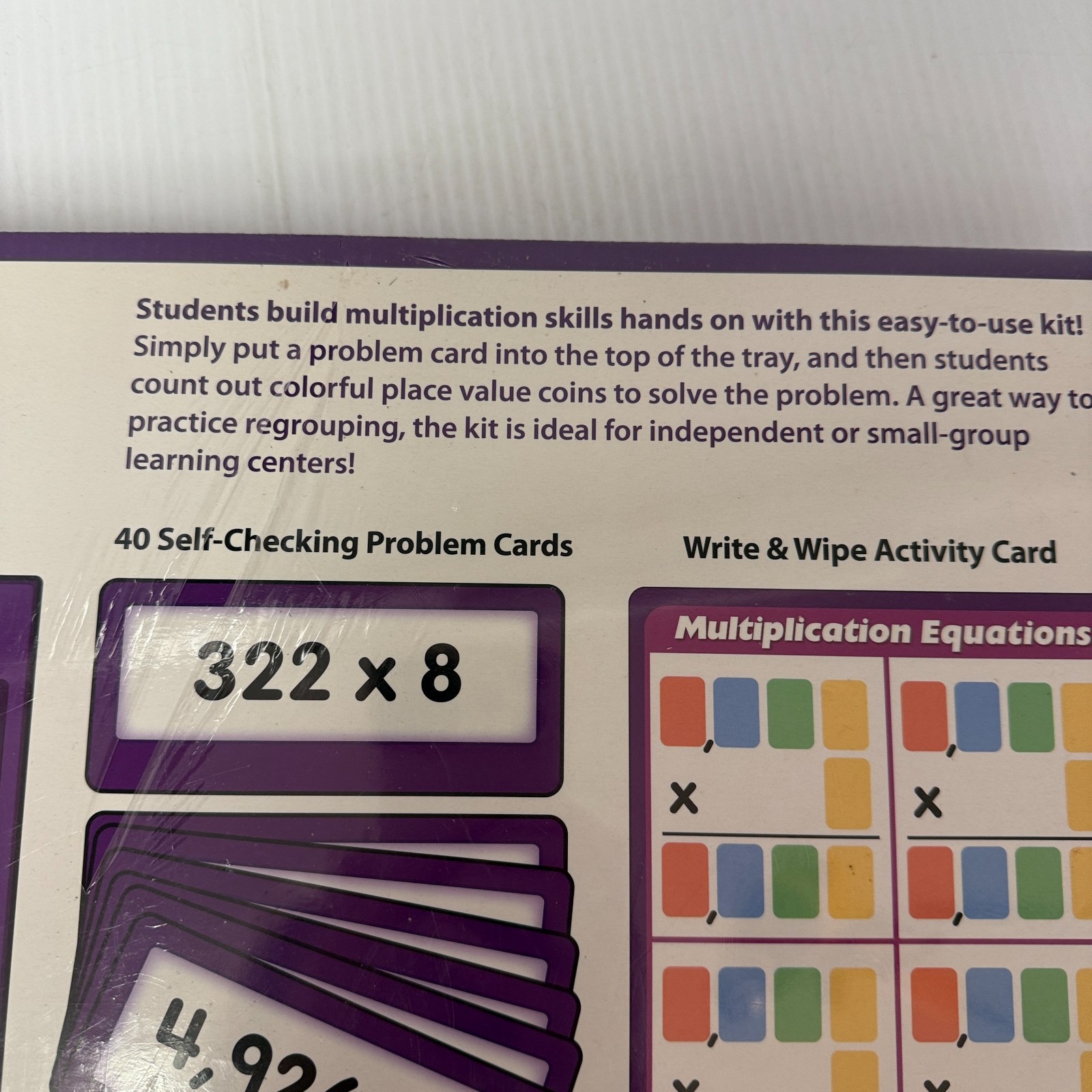 Lakeshore Hands On Multiplication Regrouping Kit Grades 3 To 5 New Sealed