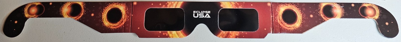 5 Pair Solar Eclipse Glasses ISO Certified Safe Plastic Packaging USA Free Ship
