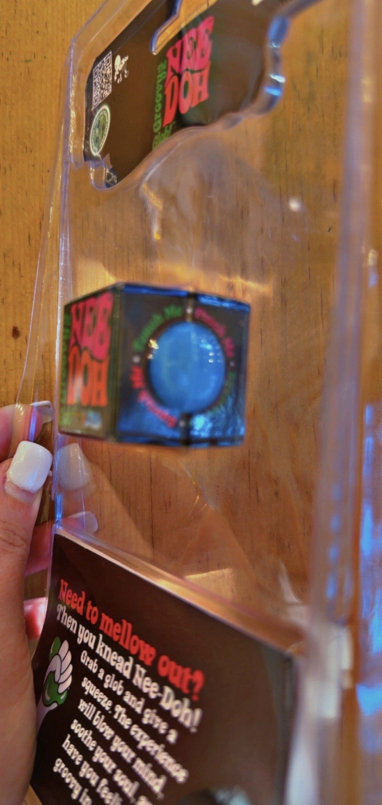 “World’s Smallest” NeeDoh Groovy Glob BLUE- Rare!!!