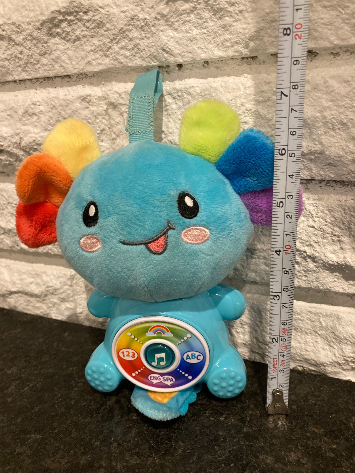Leap Frog Learning Up Rainbow Pal English Spanish Bilingual lights sounds plush