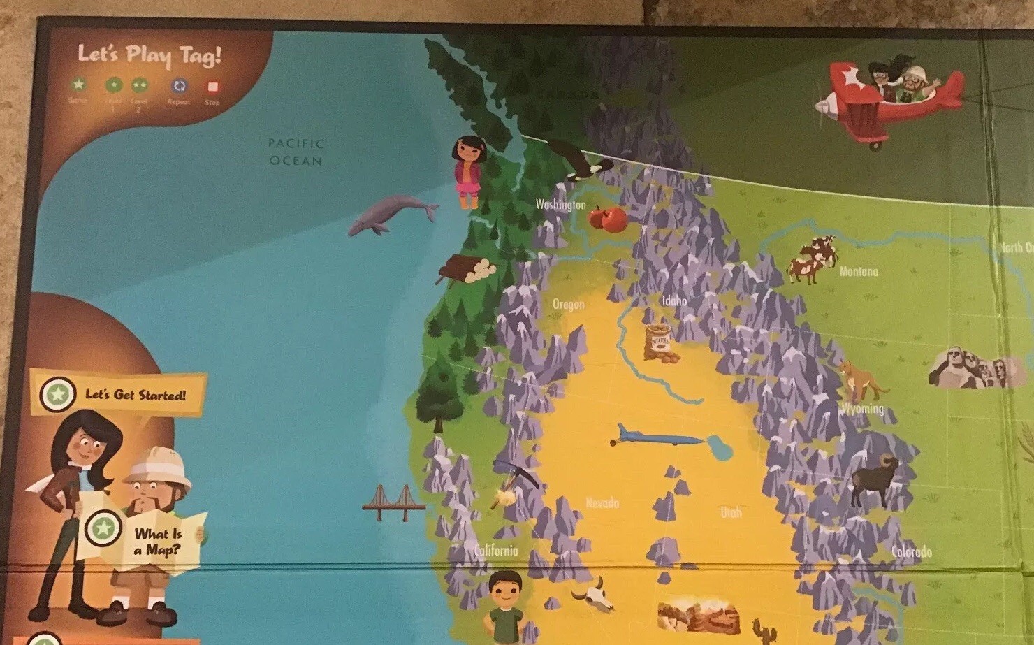 LeapFrog Tag – Interactive UNITED STATES MAP Learning System – Pen Not Included