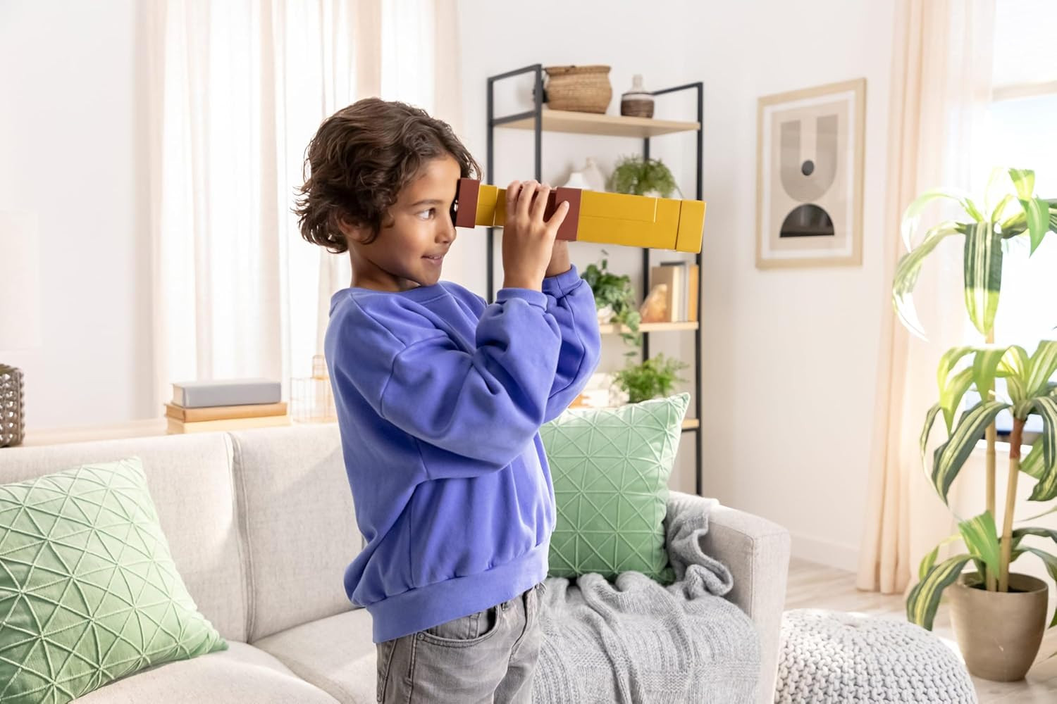 Minecraft Pixel Spyglass Toy with Pixelating Viewing Lens, Kid-Sized Accessory f