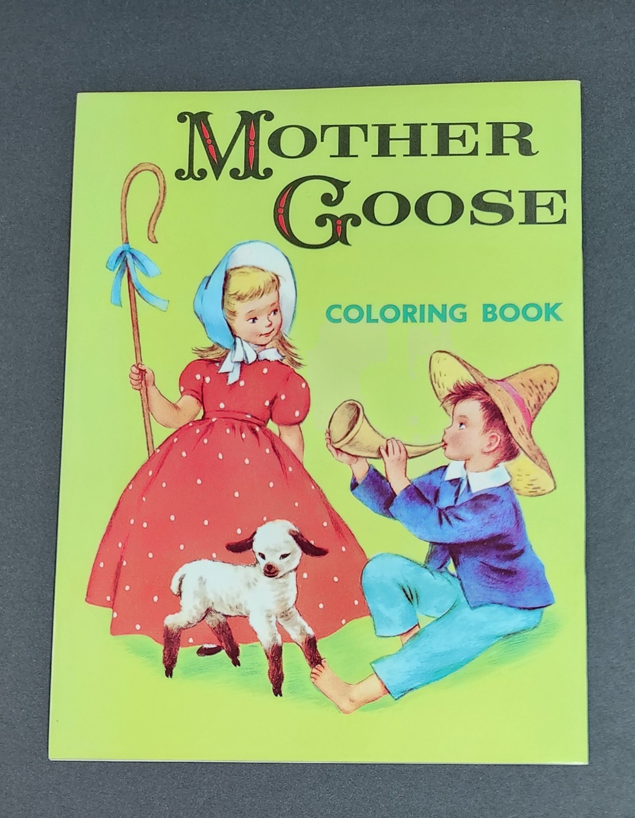 3 Vintage 1967 Coloring Books: Mother Goose, What-If Zoo & First Color Book