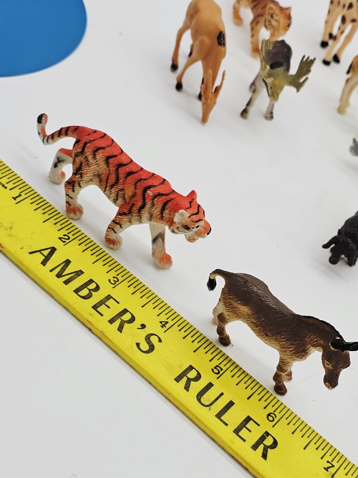Large Lot of 36 Small 2″ Jungle Wild Farm Animals Plastic Toy Figures Pretend