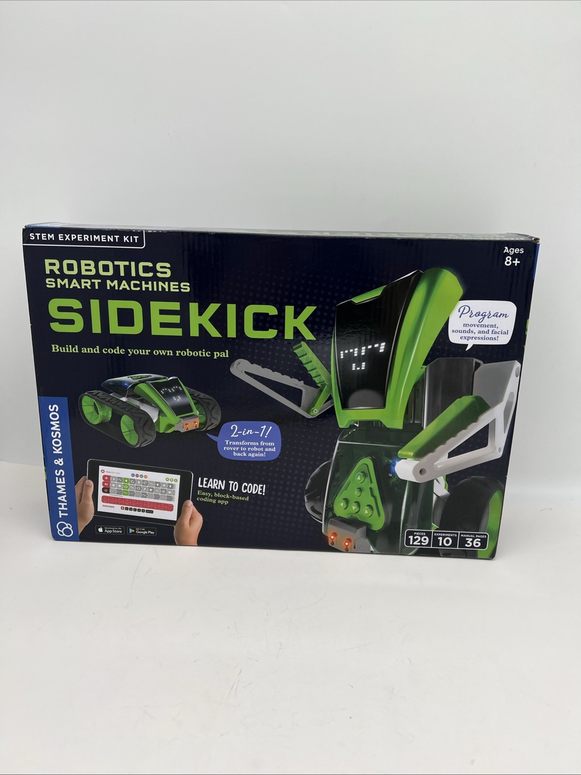 SIDEKICK ROBOTICS SMART MACHINE BUILT & CODE PROGRAM STEM THAMES & KOSMOS NIB