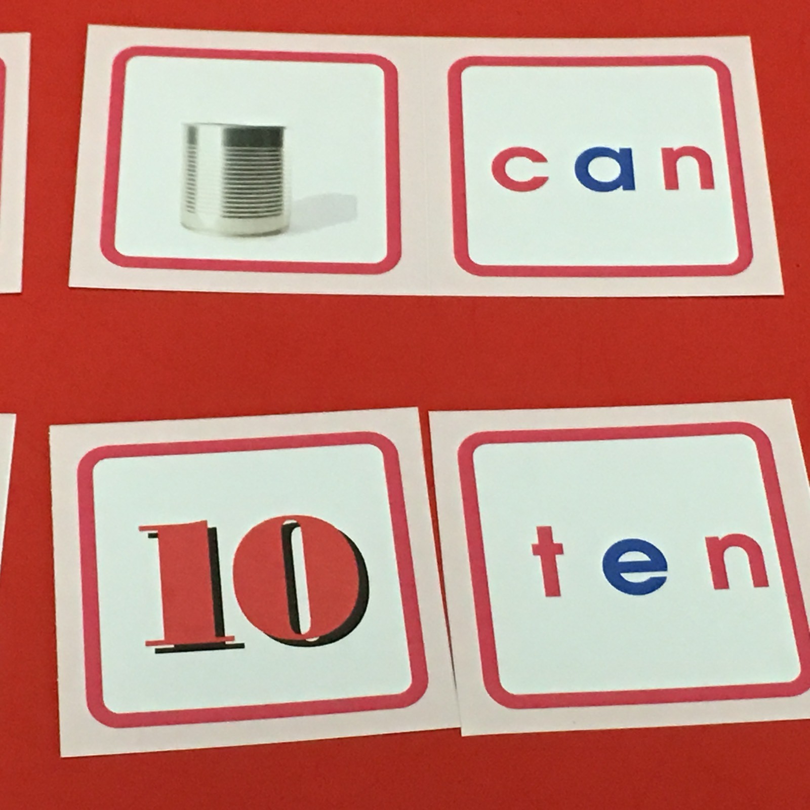 Pink Series Montessori – CVC PICTURE & WORD MATCH CARDS – 120 Laminated Cards