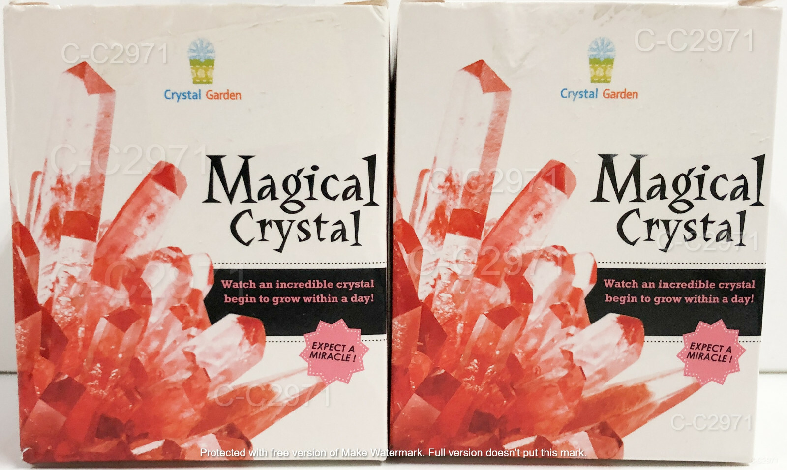 Magic Crystal Growing Kit Mystic Garden Science Experiment Blue Red Yellow Green