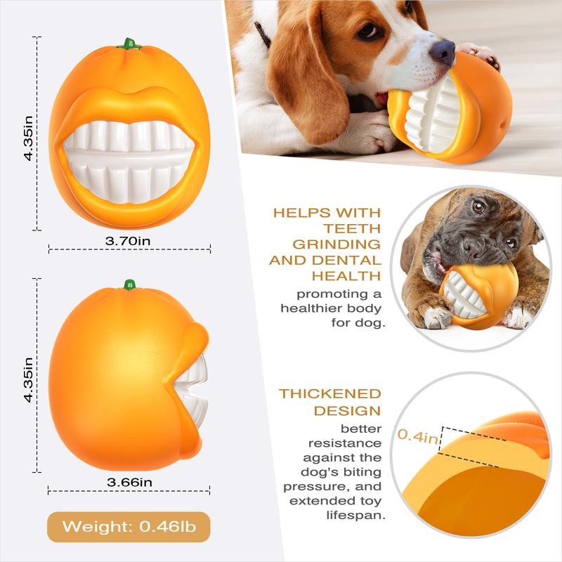 Tough Squeaky Dog Ball Toy for Aggressive Chewers Medium Large Dogs Fetch Traini