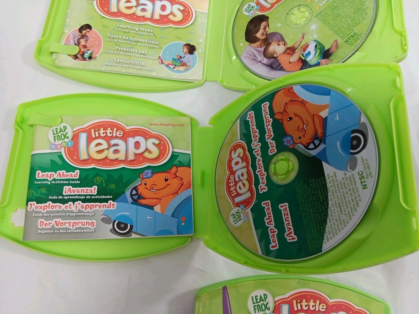 Lot of 3 Leap Frog Baby Little Leaps Play & Move Interactive Learning DVD’s