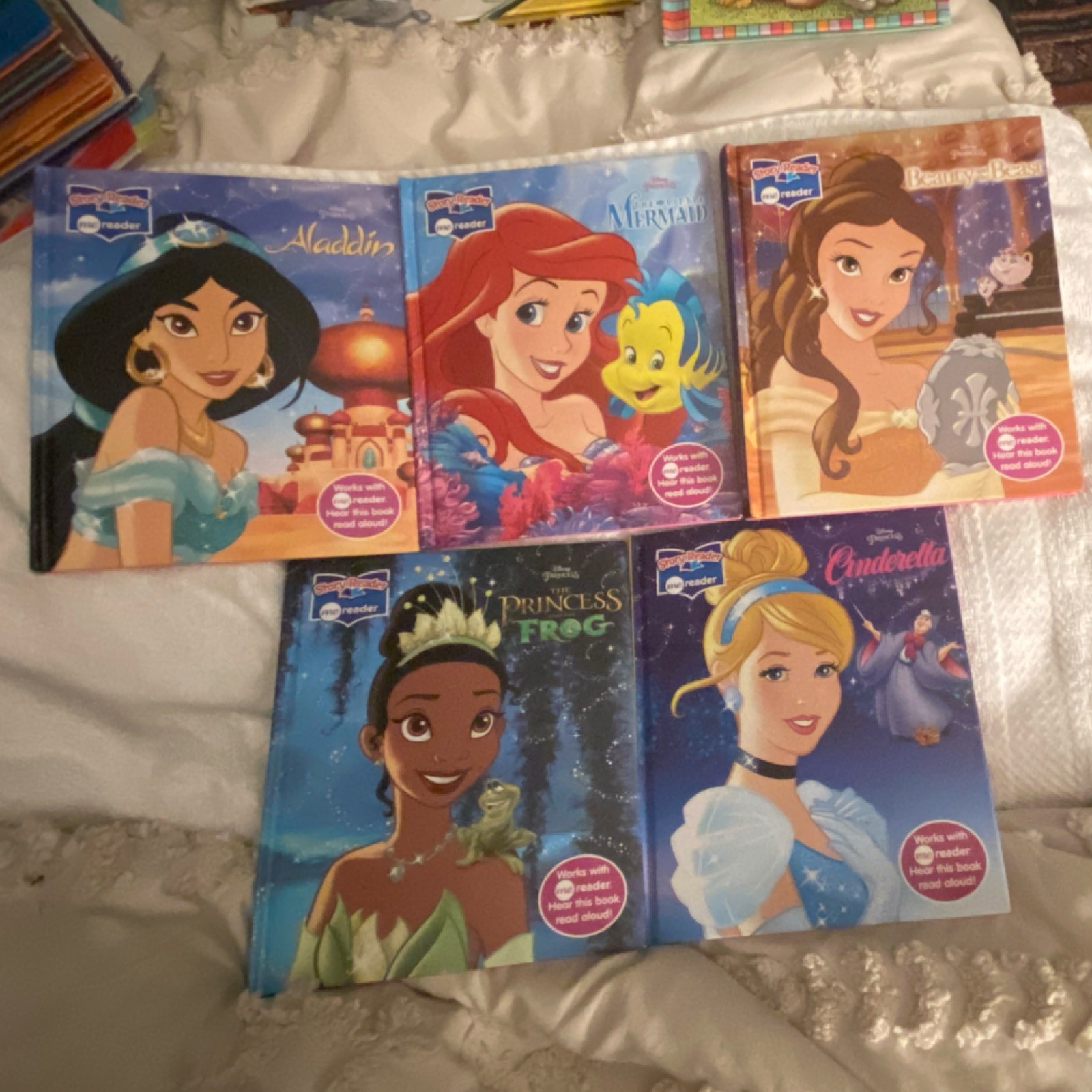Story Reader meReader Disney Princess Books Set Aladdin Little Mermaid