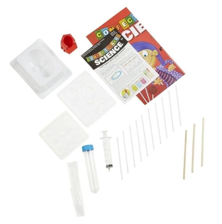 Kid’s Candy SCIENCE KIT-Create Rock Candy, Sugar Skulls&Lollipops-Includes MOLDS