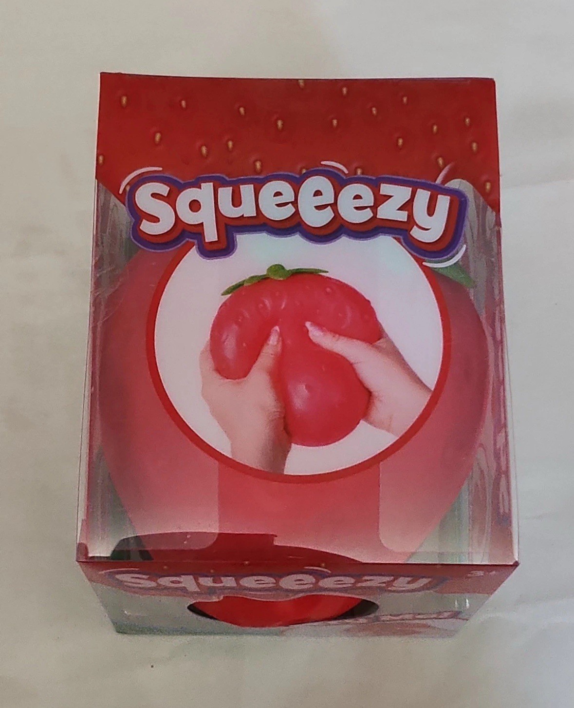 Sunny Days Jumbo Squeezy Strawberry Squishy Toy Stress Relief Viral TikTok
