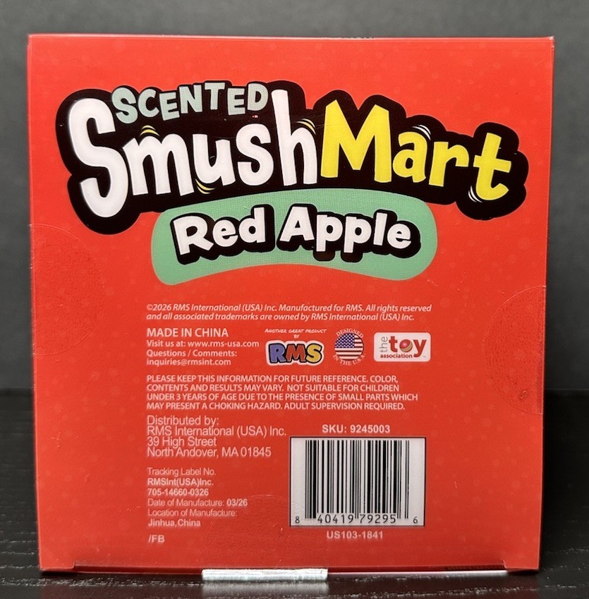 Crazy Fun SmushMart Scented Red Apple Squishy Squeeze Toy Ages 6+