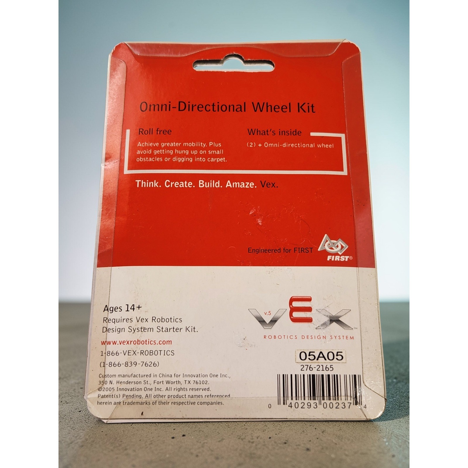 VEX Robotics Omni-Directional Wheel Kit 2-Pack 276-2165 V5 Motion System NEW