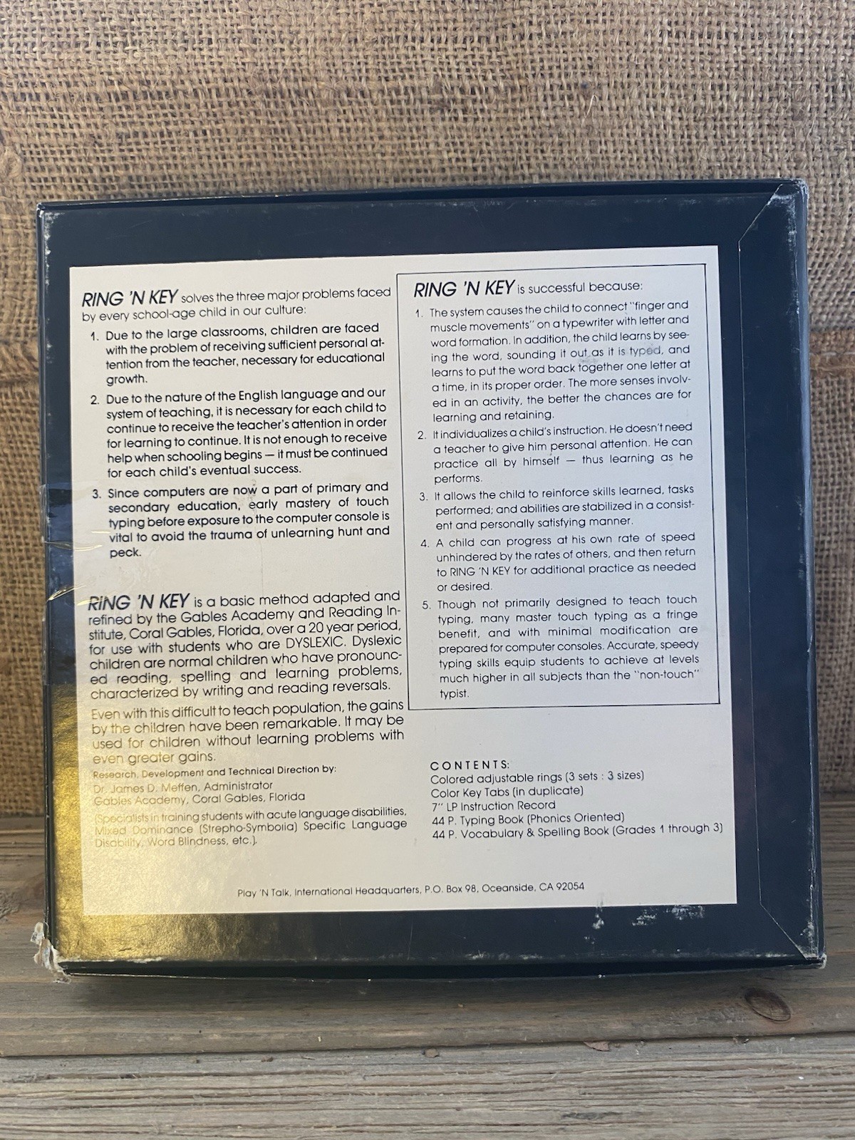 VTG Play ‘N Talk Ring ‘N Key MCM Typing System LP Record Stickers Rings
