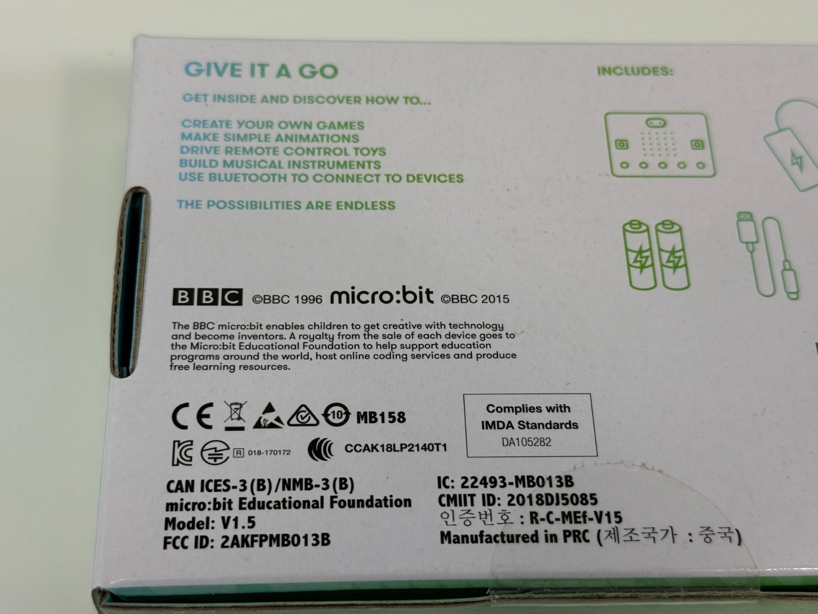 BBC micro:bit Go v 1.5 Microbit