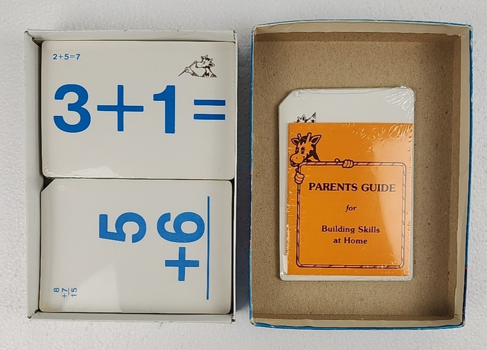 ✅ TOYS R US Geoffrey Addition Flash Cards – 1979 – Resealed!