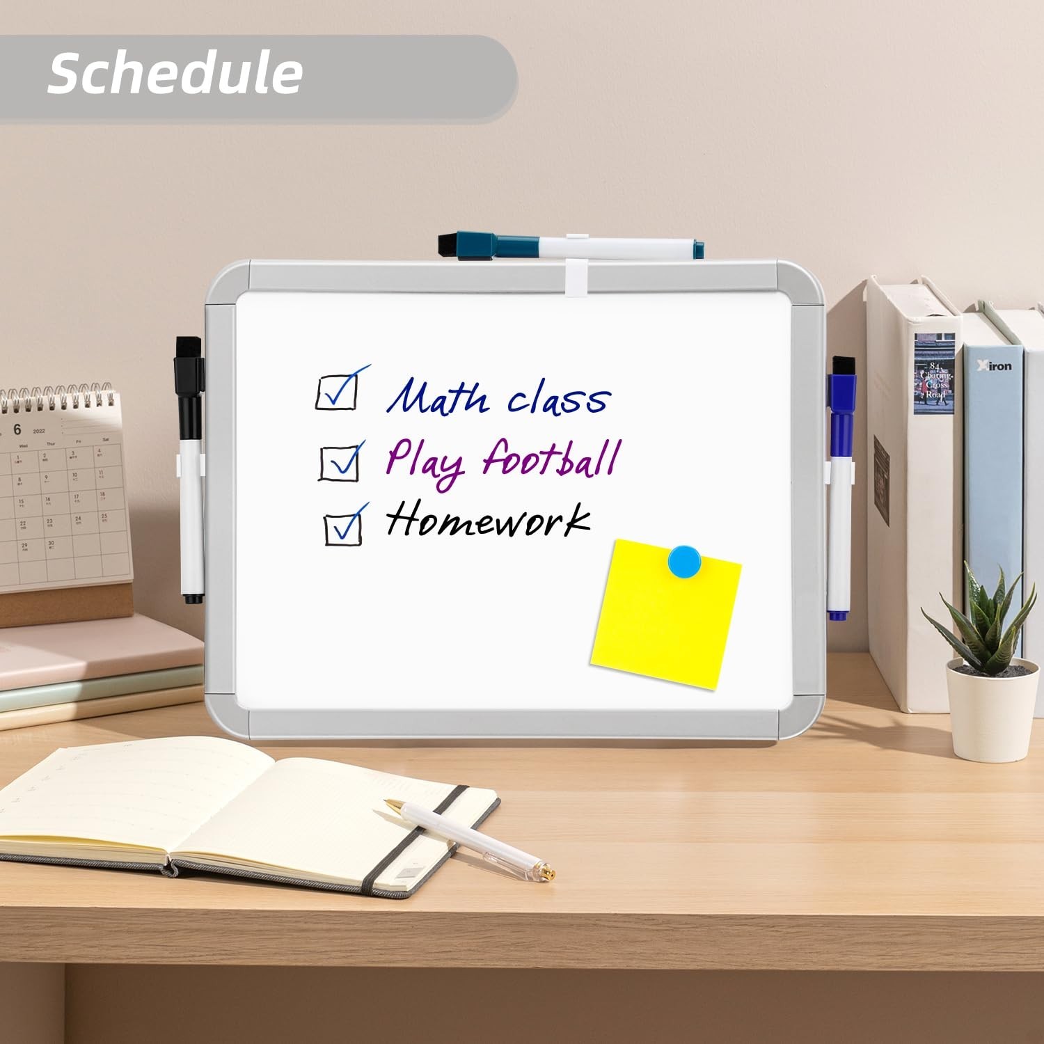 VUSIGN Small Dry Erase Whiteboard, 8.5 x 11 Inches White Board for Kids, Stud…