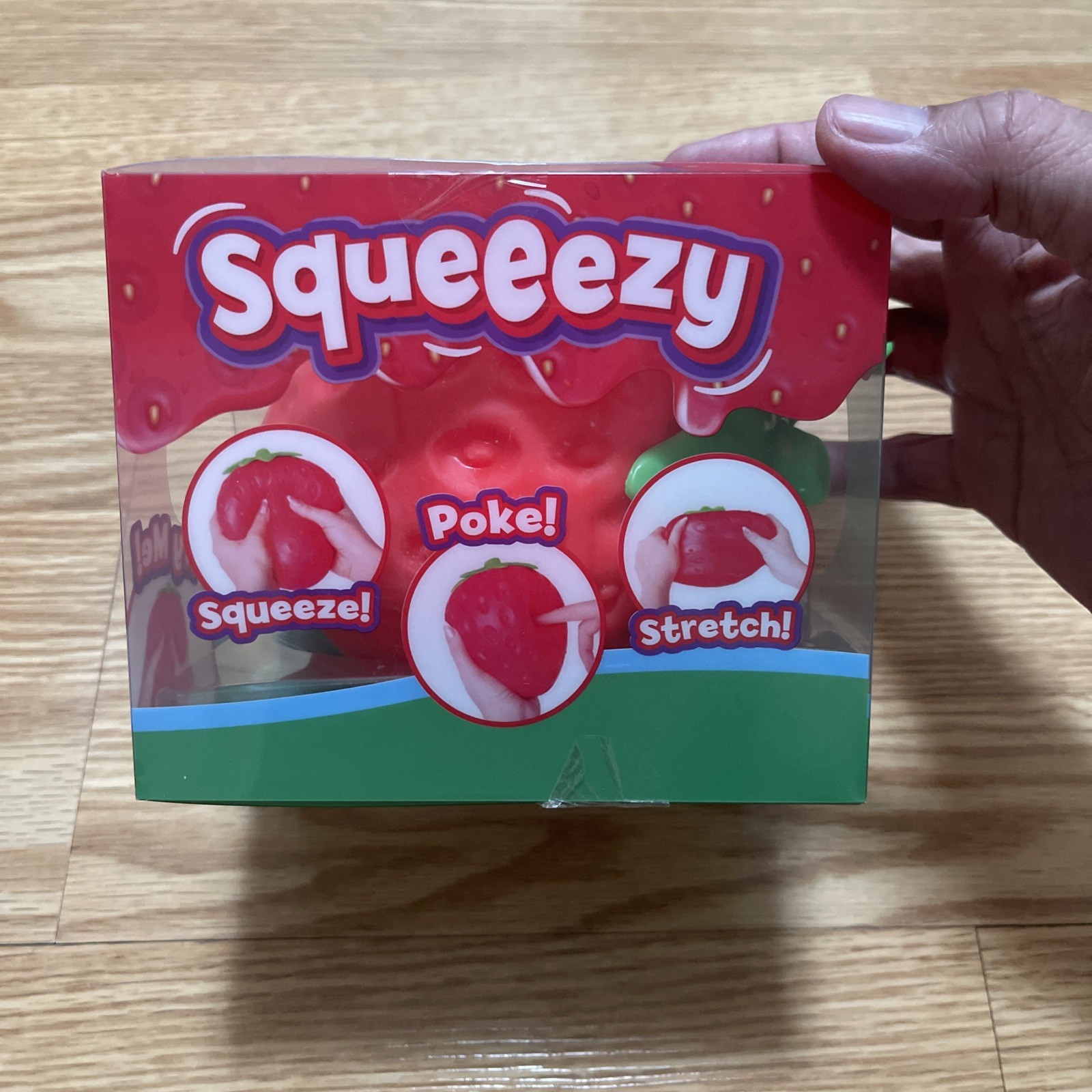 Sunny Days Jumbo Squeezy Strawberry Squishy Toy Stress Relief Sensory Fun
