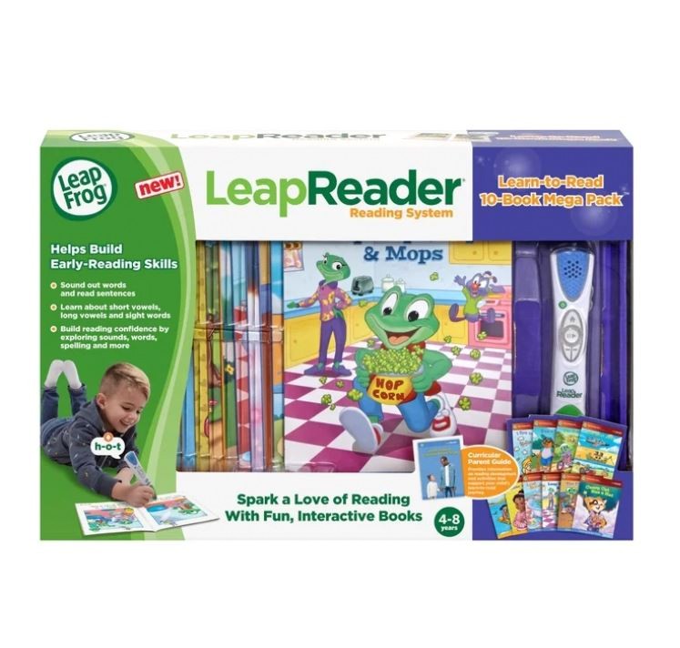 LeapFrog LeapReader Learn-to-Read 10-Book Mega Pack Plastic, Paper with Accessor