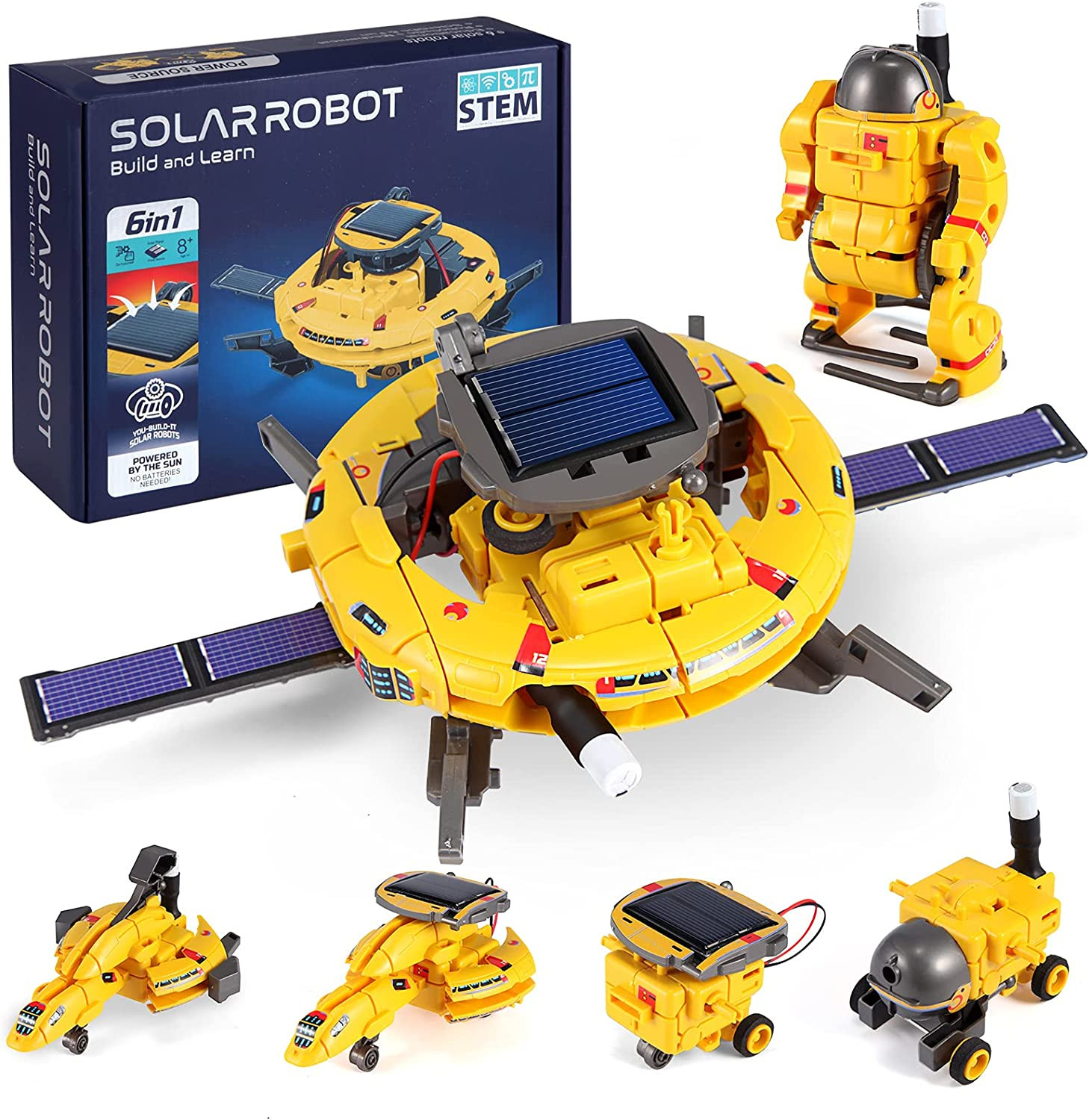 STEM Projects for Kids Age 8-12, Science Kits Boys, Solar Robot Space Toys Gifts