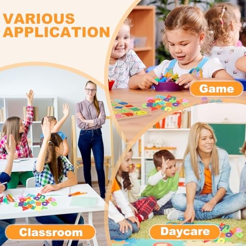 2 Pack Wooden Puzzles, Toddlers Alphabet Number Puzzles, ABC Learning Toys for