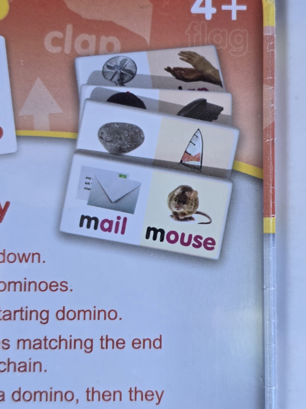 Junior Learning Dominoes Game Rhyming Words Ages 4+ Match & Learn