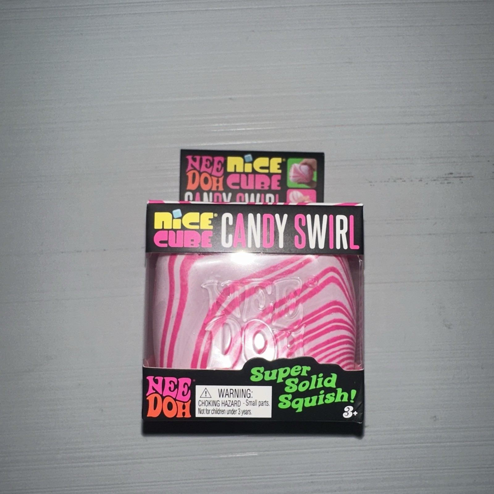 New Authentic NEEDOH Nice Cube Candy Swirl NEE DOH fidget Squeeze Toy SHIPS NOW!