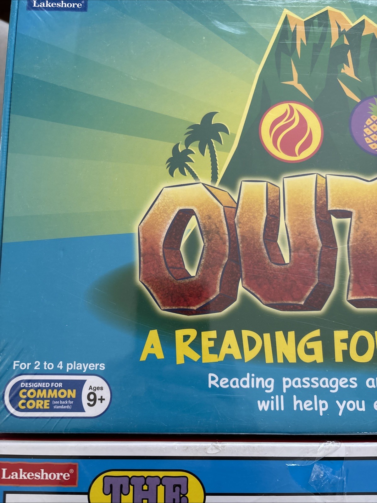 Lakeshore Learning Set Of 2 Board Games-Allowance Game And Outlast Reading Comp